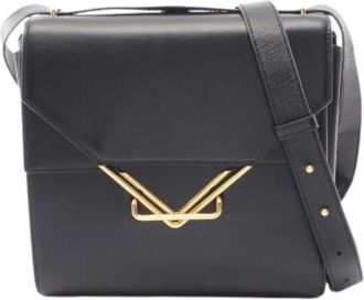 Bottega Veneta Pre-owned Vintage Schoudertas - Dames - Vintage Schoudertas - Zwart - ONE Size - Leer - Vintage