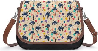 Generic Coconut Trees-tropical Crossbody Bags for Women Shoulder Messenger Bag Purse Handbags