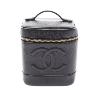 Chanel Pre-owned Handbags, female, Black, Size: ONE SIZE Pre-owned Coco Mark Grained Calf Handbag