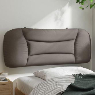 vidaXL Cabecero De Cama Acolchado Tela Gris Taup&eacute; 100 Cm Vidaxl