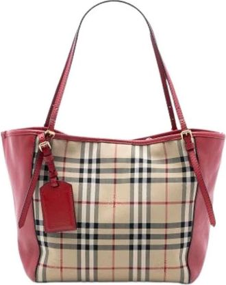 Burberry Pre-owned Tote Bags, female, Multicolor, Size: ONE SIZE Pre-owned Canterbury Tote Bag