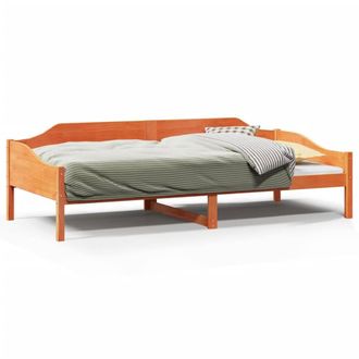 Berkfield Home Bed Frame without Mattress Wax Brown 90x200 cm Solid Wood Pine