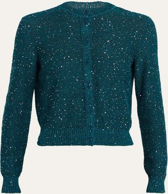 Akris Knit Cardigan with Sequins