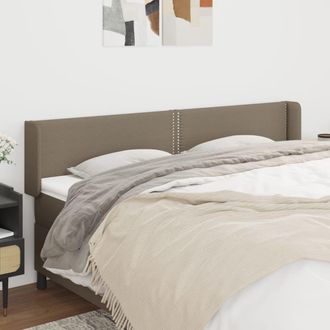 vidaXL Cabecero De Tela Gris Taupe 183x16x78/88 Cm Vidaxl