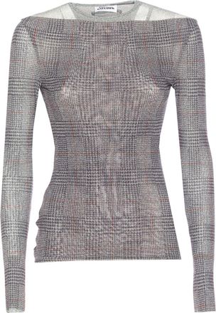 Jean Paul Gaultier Body Shadow Print Mesh Top