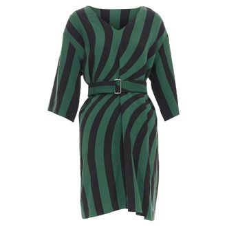 Dries Van Noten 2017 Graphic Belted Dress