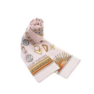 Louis Vuitton Pre-owned Scarves, female, Pink, Size: ONE SIZE Pre-owned Monogram Bandeau Vendome Silk Scarf