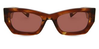 Miu Miu MU09WS 11Q08S Womens Sunglasses Brown Size 53