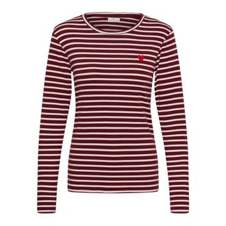 Kaffe Maglia a Maniche Lunghe - - Tops - Donna - Rosso - 2XL
