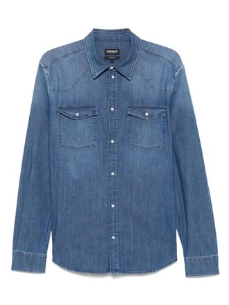 DONDUP 売れ筋商品|||ドンダップ シャツ トップス レディース Denim shirts Green antiqua 綿麻シャツ シャツ レディース トップス 長袖 送料無料