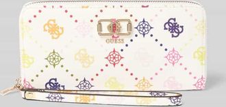 Guess Portemonnaie mit Label-Detail Modell EMELIE in Weiss, Gr&ouml;&szlig;e 1