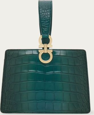 Ferragamo Women Mini clutch Green