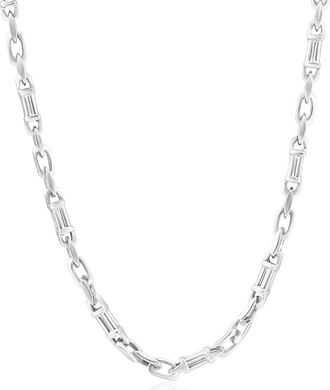 Pompeii3 Mens 14k Gold (47gram) or Platinum (88gram) 5.5mm Link Chain Necklace 22