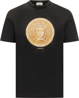 Versace Hombre, Camisetas, Negro, Talla: XL