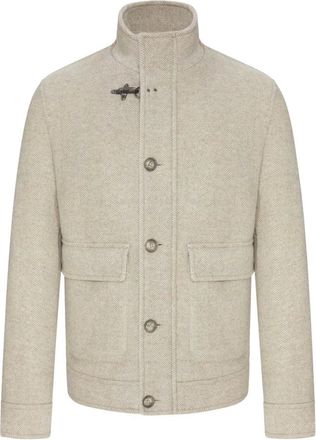 Fay Giacca Bomber in Lana - - Jackets - Uomo - Beige - S