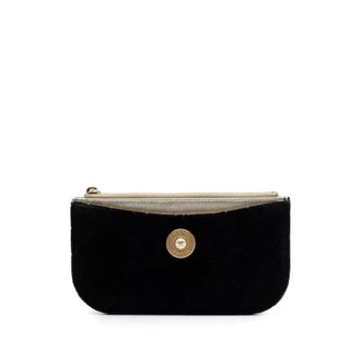 Chanel Pre-owned Velvet Pouch - Dames - Pre-owned - Zwart - Maat: ONE Size Velours