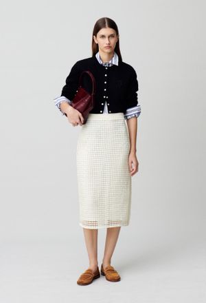 Claudie Pierlot Jupe mi-longue crochet