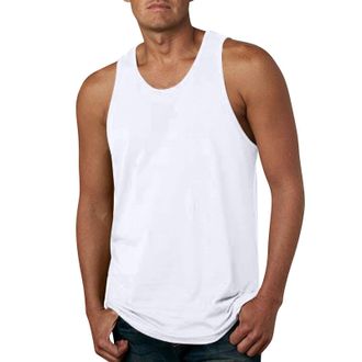 Generic 2025 Men Tank TopsSlim Casual Basic Vest (White, XXXL)