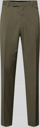 Tiger Of Sweden Straight Fit Stoffhose aus reiner Wolle Modell Tentua in Oliv, Gr&ouml;&szlig;e 46