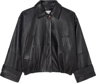 R&oacute;he Leather Blouson Jacket