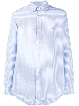Polo Ralph Lauren Camicia a righe con bottoni - Blu