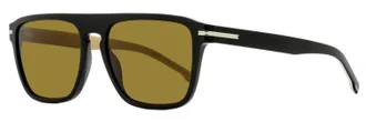 BOSS Boss Mens Flat Top Sunglasses B1599/S 80770 Black/Biege 56mm