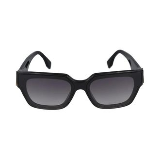 Fendi Sunglasses, unisex, Black, Size: 63 MM First Square Sunglasses