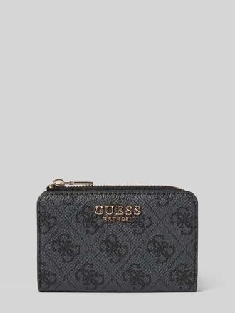 Guess Portemonnaie mit Logo-Applikation Modell Laurel in Anthrazit, Gr&ouml;&szlig;e 1