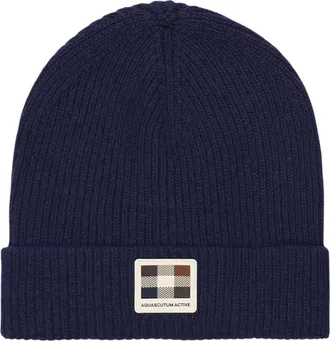 Aquascutum Berretto con patch in gomma - - Accessories - Uomo - Blu - ONE SIZE