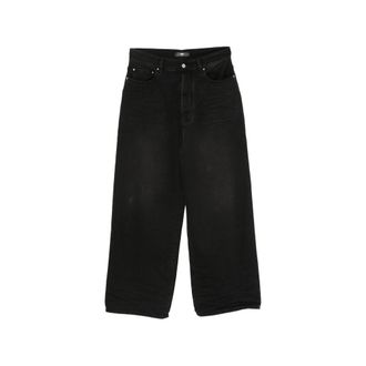 Amiri Faded Wide-leg Denim Jeans