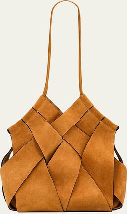 Ulla Johnson Charlotte Woven Suede Shoulder Bag