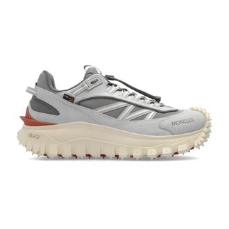Moncler Schoenen, Heren, Grijs, 40 EU, Leer, Trailgrip Sportschoenen