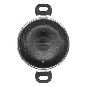 Lewis's Sovereign Stone 24cm Scratch Resistant Easy Clean Non Stick Stockpot & Lid - Lewiss | TJ Hughes