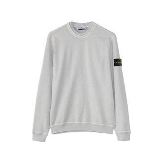 Stone Island Crew-neck Logo-badge Sweatshirt