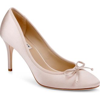 Badgley Mischka Omaria Pump in Blush Satin at Nordstrom, Size 11