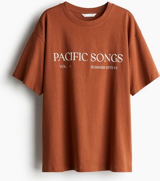 H&M Oversized T-Shirt - Orange
