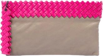 Bottega Veneta Pre-owned Vintage Clutch - Dames - Vintage Clutch - Veelkleurig - ONE Size - Leer - Vintage