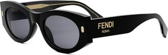 Fendi Dames, Accessoires, Zwart, Maat: 52 MM