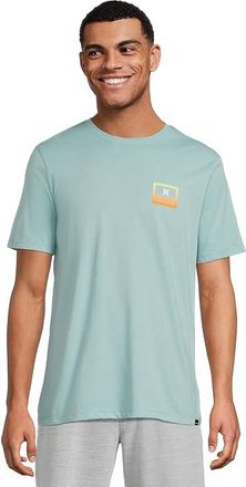 Hurley Divide Short Sleeve Mens T Shirt Broken Jade Heather : 2XL, Cotton