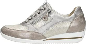 Waldl&auml;ufer Himona Veterschoenen Laag - Dames - Sneakers - Bruin - 41 EU - Leer - Schoenen