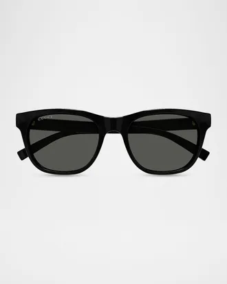 Gucci Men & apos;s Gucci Lines 54mm Square Acetate Sunglasses