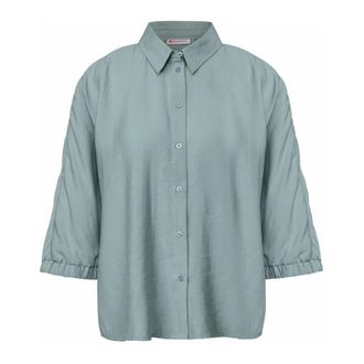 Street One Dames, Blouses & Shirts, Groen, Maat: S Zijde
