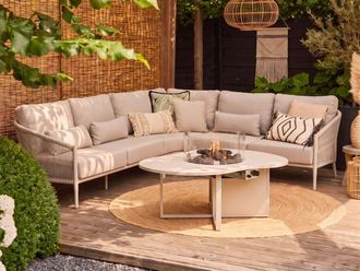 Bellagio la vita attrattiva Bellagio Mineo/Cosiloft Novi hoek loungeset met vuurtafel 5-delig