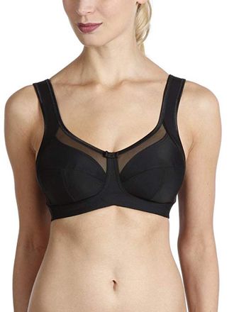 Anita Womens Clara Comfort Soft Bra - Black Nylon - Size 40H UK BACK/CUP