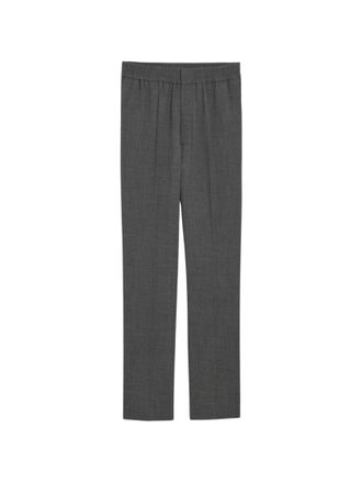 Ami Grey Straight Elasticated Trousers