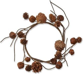 Tag 16 Inch Pinecone Bell Wreath Fall Harvest Home Decoration in Brown at Nordstrom