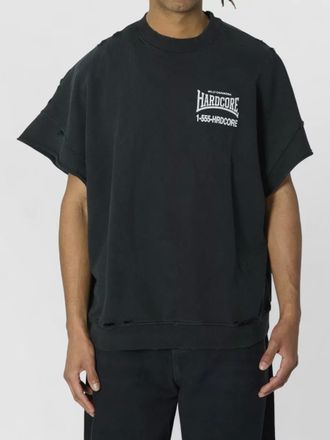 Willy Chavarria hardcore print oversized cotton knit top