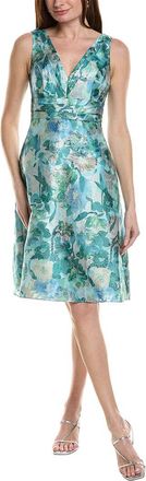 Adrianna Papell Floral Jacquard Midi Dress