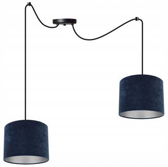 OEM L&aacute;mpara Colgante, L&aacute;mpara De Techo, Cromada, Pantalla De Terciopelo