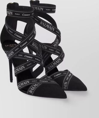 Balmain sandals strappy stiletto heel